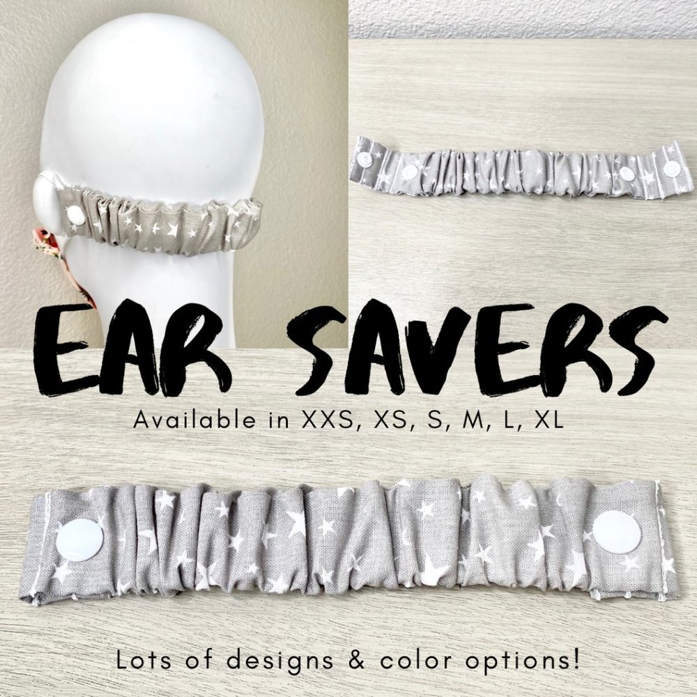 THE BEST EAR SAVERS Multiple Sizes Grey Stars